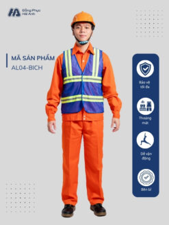 Mẫu Đồng Phục Áo Lưới Bảo Hộ Lao Động Mã 04 Màu Bích - ảnh 1