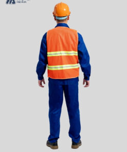 Mẫu Đồng Phục Áo Lưới Bảo Hộ Lao Động Mã 04 Màu Cam - ảnh 2