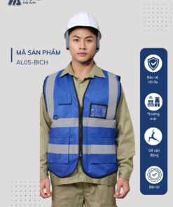 Mẫu Đồng Phục Áo Lưới Bảo Hộ Lao Động Mã 05 Màu Bích
