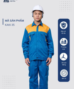 Mẫu Đồng Phục Bảo Hộ Lao Động Vải Kaki Mã 35