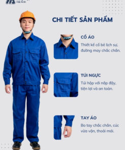 Mẫu Đồng Phục Bảo Hộ Lao Động Vải Kaki Protect 2.1 Mã 18 Màu Bích - ảnh 2