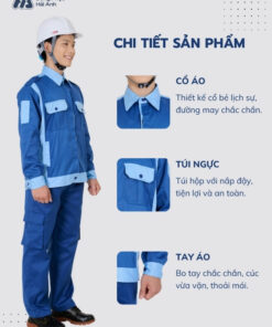 Mẫu Đồng Phục Bảo Hộ Lao Động Vải Kaki Protect 3.1 Mã 01 - ảnh 2