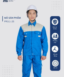 Mẫu Đồng Phục Bảo Hộ Lao Động Vải Kaki Protect 3.1 Mã 25 Màu Bích