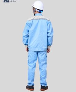 Mẫu Đồng Phục Bảo Hộ Lao Động Vải Kaki Protect 3.1 Mã 22 Màu Xanh Nhạt - ảnh 6