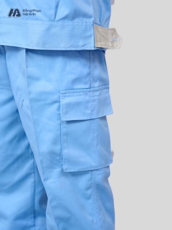 Mẫu Đồng Phục Bảo Hộ Lao Động Vải Kaki Protect 3.1 Mã 22 Màu Xanh Nhạt - ảnh 7