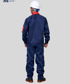 Mẫu Đồng Phục Bảo Hộ Lao Động Vải Kaki Protect 3.1 Mã 23 Màu Xanh Navy - ảnh 5
