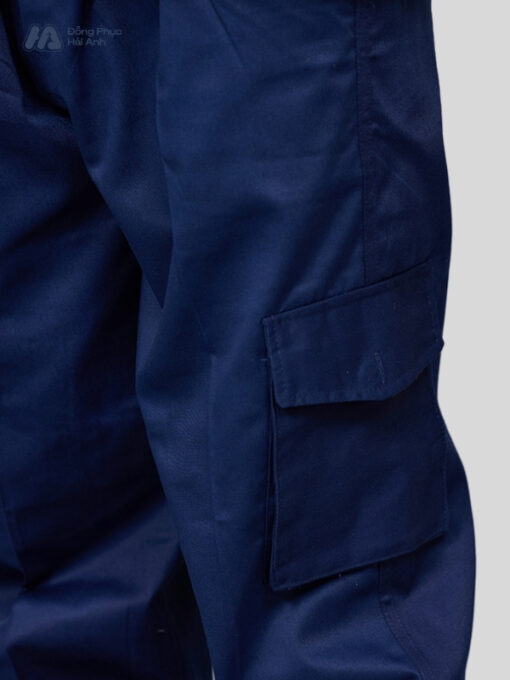 Mẫu Đồng Phục Bảo Hộ Lao Động Vải Kaki Protect 3.1 Mã 23 Màu Xanh Navy - ảnh 7
