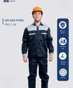 Mẫu Đồng Phục Bảo Hộ Lao Động Vải Kaki Protect 3.1 Mã 28
