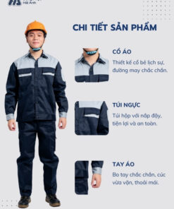 Mẫu Đồng Phục Bảo Hộ Lao Động Vải Kaki Protect 3.1 Mã 28 - ảnh 2