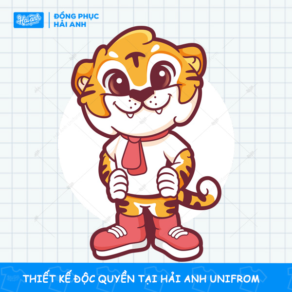 Mẫu Hình In Đáng Yêu Chú Hổ Dễ Thương