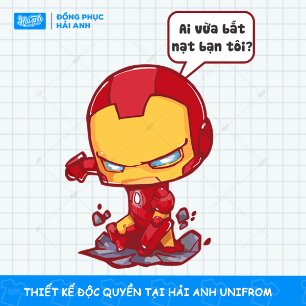 Mẫu Hình In Đáng Yêu Siêu Nhân Ai Vừa Bắt Nạt Bạn Tôi cá tính 