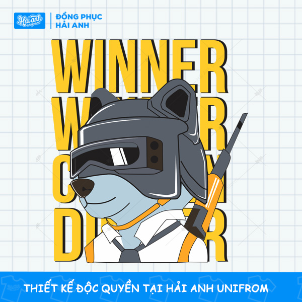 Mẫu Hình In Đáng Yêu Winner Chú Chó Hoạt Hình