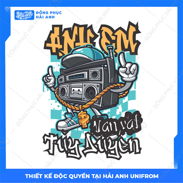 Mẫu Hình In Graffiti Anh Em Vạn Vật Tùy Duyên