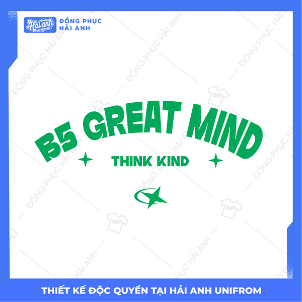 Mẫu Hình In Groovy B5 Great Mind Think Kind
