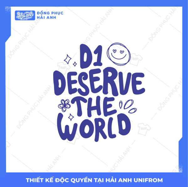 Mẫu Hình In Groovy D1 Deserve The World 