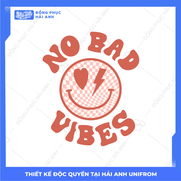 Mẫu Hình In Groovy No Bad Vibes 