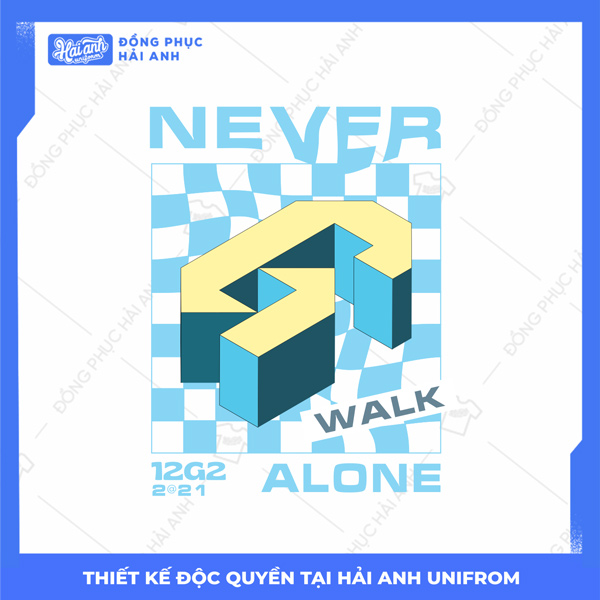 Mẫu Hình In Isometric 12 Never Walk Alone