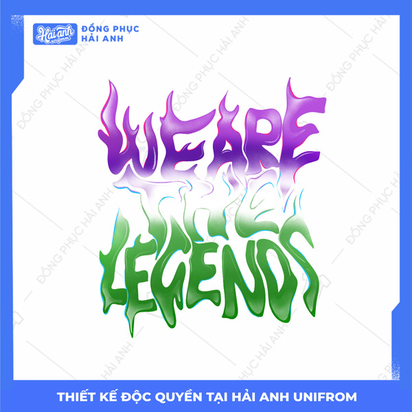 Mẫu Hình In Isometric We Are The Legends