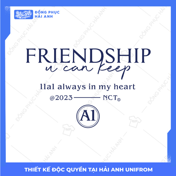 Mẫu Hình In Varsity 11A1 Always In My Heart 