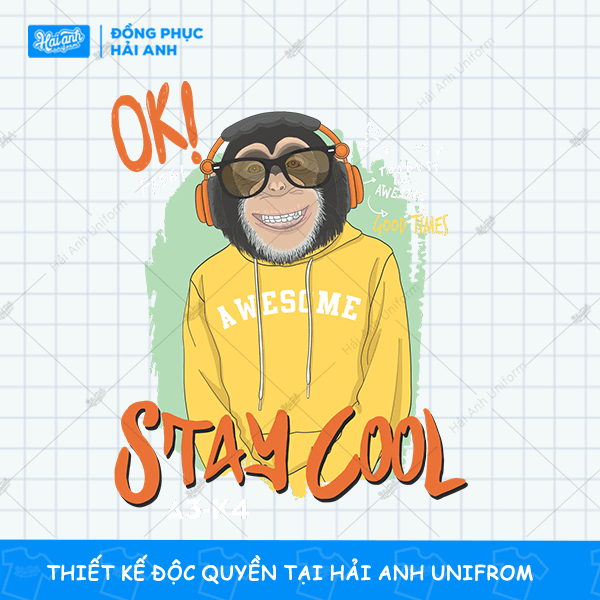 Hình In Động Vật OK Stay Cool