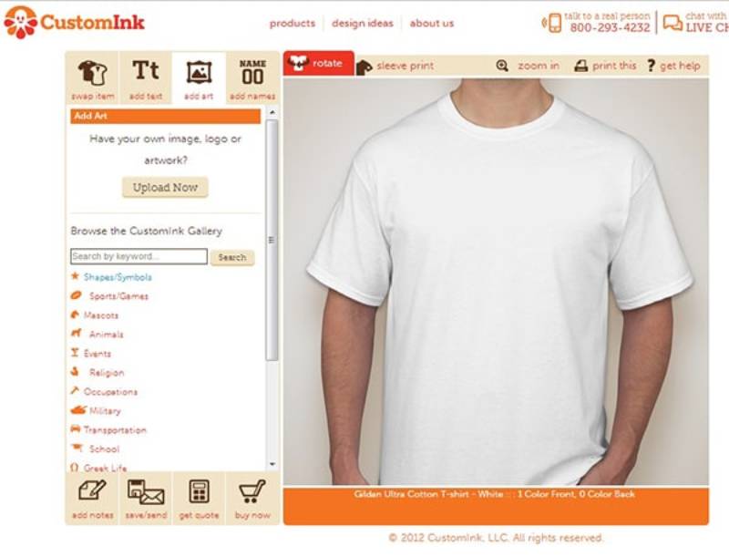 Phần mềm thiết kế áo thun CustomInk