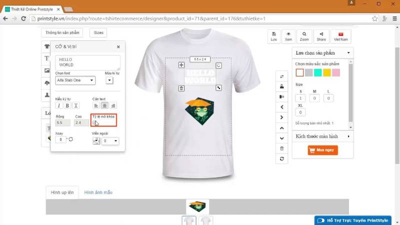 Phần mềm thiết kế áo thun chuyên nghiệp Printstyle