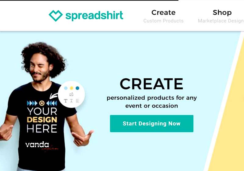 Phầm mềm tự thiết kế áo đồng phục lớp Spreadshirt