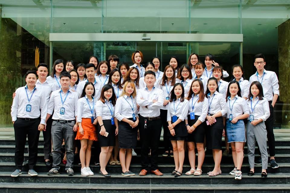 Tập thể cán bộ nhân viên khối văn phòng Đồng phục Hải Anh