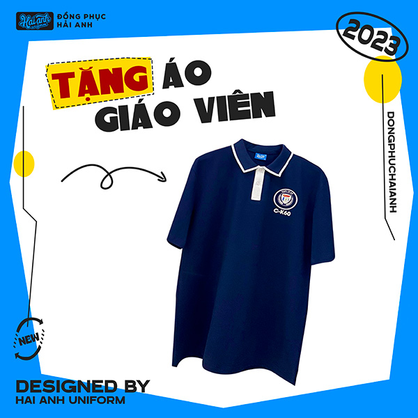Tặng áo giáo viên khi mua áo lớp tại Hải Anh Uniform