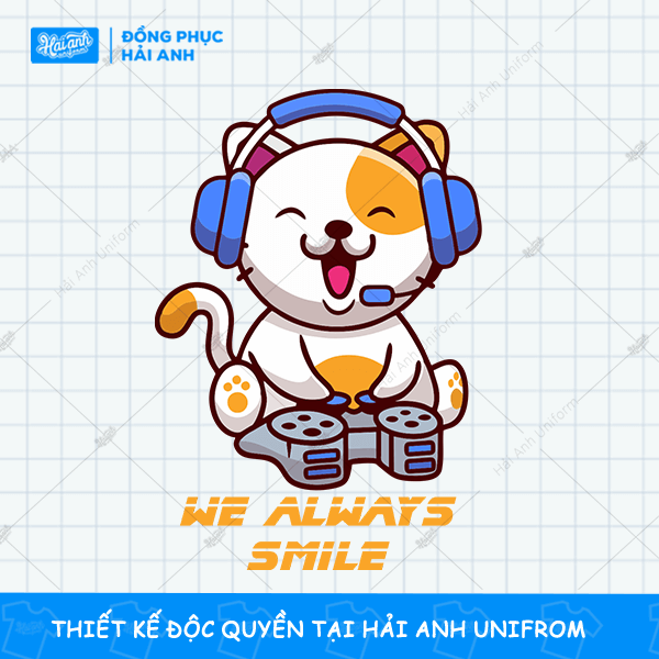 Mẫu hình in We Alway Smile